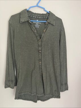Tommy Bahama Olive Green Button-Down Shirt